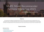 3rd Music Recommender Systems Workshop (MuRS 2025)