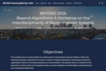 2nd Workshop on Beyond Algorithms: A Workshop on the Interdisciplinarity of Recommender Systems (BEYOND 2026)